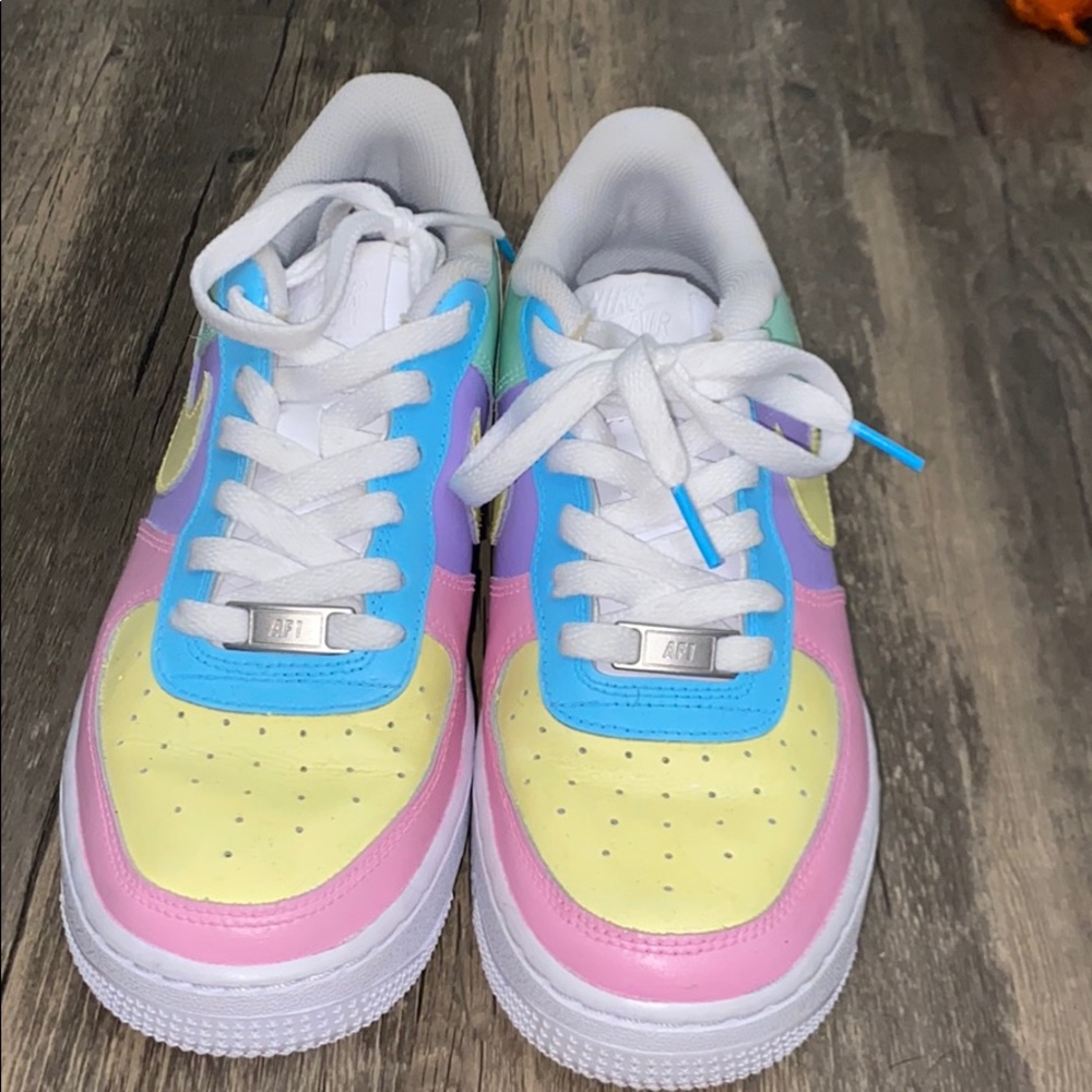 Pastel Colorblocking Air Force Customs